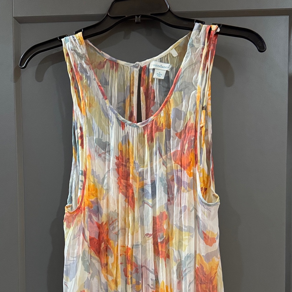 Sundance Floral Maxi Dress in Orange and Yellow - Picture 3 of 7
